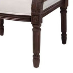 Fauteuil d'appoint Desmond en tissu et bois bali & pari