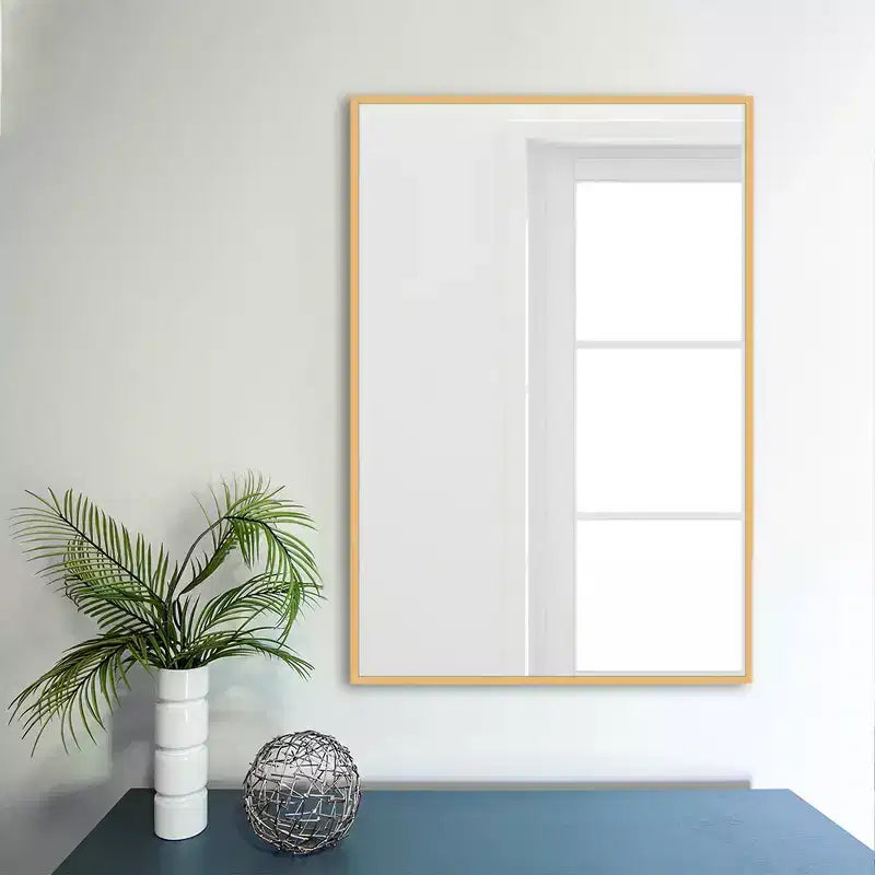 Modern Metal Frame Rectangle Decorative Wall Mirror
