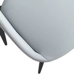 Chaise de salle à manger moderne Amalfi, assise en tissu rembourré avec pieds en métal, siège d'appoint confortable pour cuisine, salle à manger ou bureau