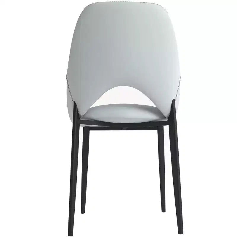 Chaise de salle à manger moderne Amalfi, assise en tissu rembourré avec pieds en métal, siège d'appoint confortable pour cuisine, salle à manger ou bureau