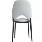 Chaise de salle à manger moderne Amalfi, assise en tissu rembourré avec pieds en métal, siège d'appoint confortable pour cuisine, salle à manger ou bureau