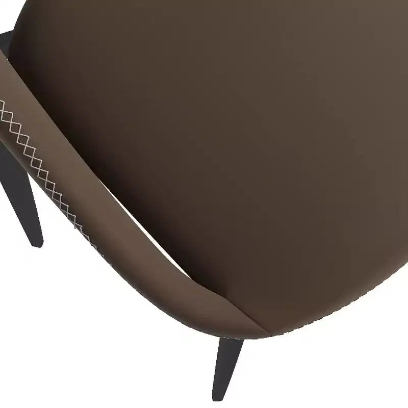 Chaise de salle à manger moderne Amalfi, assise en tissu rembourré avec pieds en métal, siège d'appoint confortable pour cuisine, salle à manger ou bureau