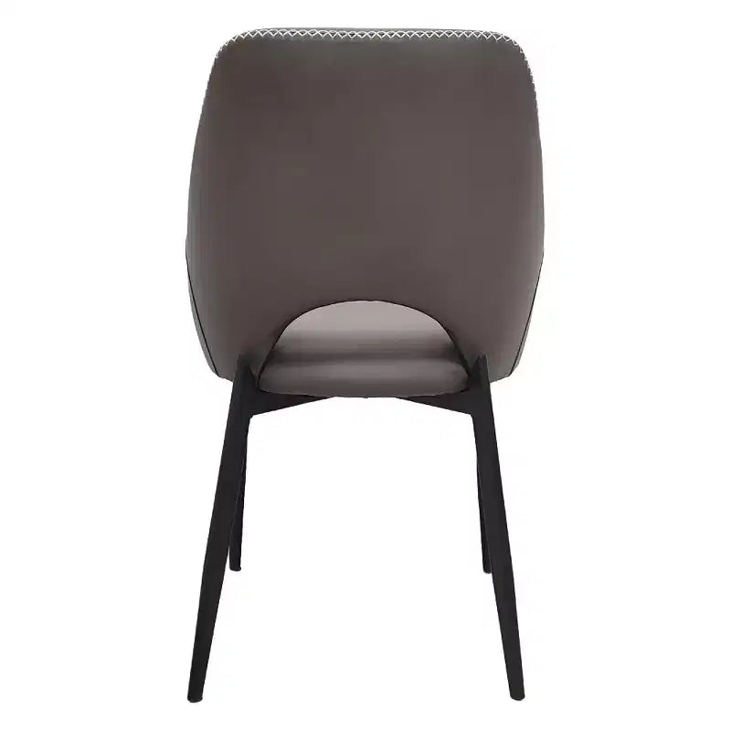 Chaise de salle à manger moderne Amalfi, assise en tissu rembourré avec pieds en métal, siège d'appoint confortable pour cuisine, salle à manger ou bureau