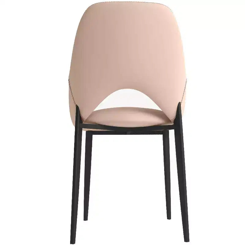 Chaise de salle à manger moderne Amalfi, assise en tissu rembourré avec pieds en métal, siège d'appoint confortable pour cuisine, salle à manger ou bureau