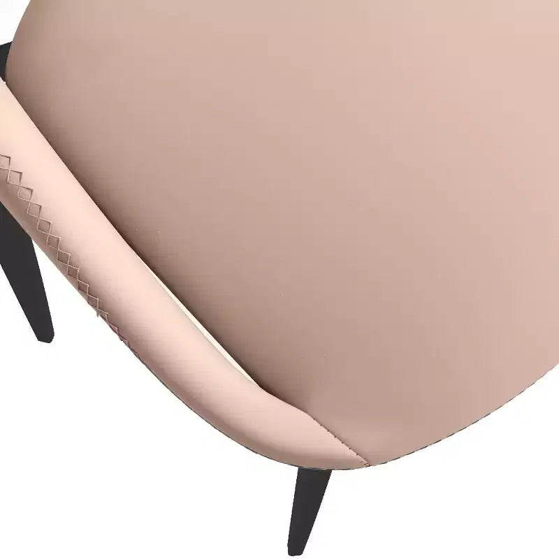 Chaise de salle à manger moderne Amalfi, assise en tissu rembourré avec pieds en métal, siège d'appoint confortable pour cuisine, salle à manger ou bureau