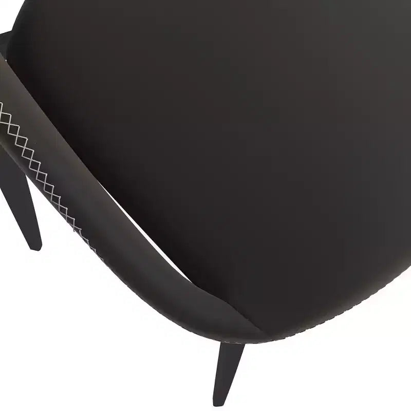 Chaise de salle à manger moderne Amalfi, assise en tissu rembourré avec pieds en métal, siège d'appoint confortable pour cuisine, salle à manger ou bureau