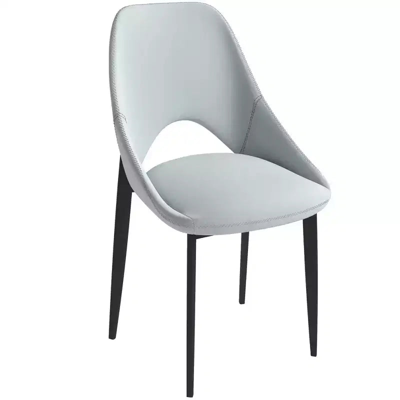 Amalfi Modern Dining Chair, Upholstered Fabric Seat with Metal Legs, Comfortable Accent Seating for Kitchen, Dining Room, or Office