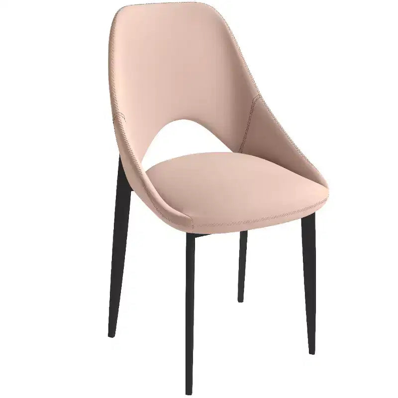 Amalfi Modern Dining Chair, Upholstered Fabric Seat with Metal Legs, Comfortable Accent Seating for Kitchen, Dining Room, or Office