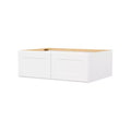 HOMLUX Easy-DIY 36 in W x 24 in D in Shaker White Ready to Assemble Wall Refrigerator Kitchen Cabinet with 2 Doors