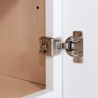 Easy-DIY Meuble haut de cuisine pour réfrigérateur à assembler Shaker Blanc de 91,4 cm de large x 61 cm de profondeur avec 2 portes