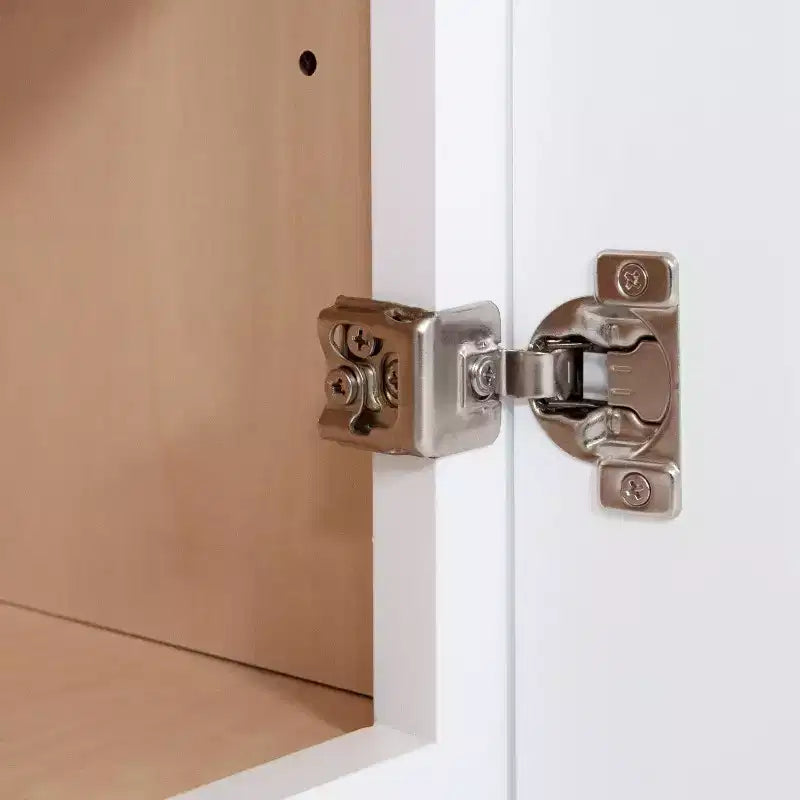 Easy-DIY Meuble haut de cuisine pour réfrigérateur à assembler Shaker Blanc de 91,4 cm de large x 61 cm de profondeur avec 2 portes