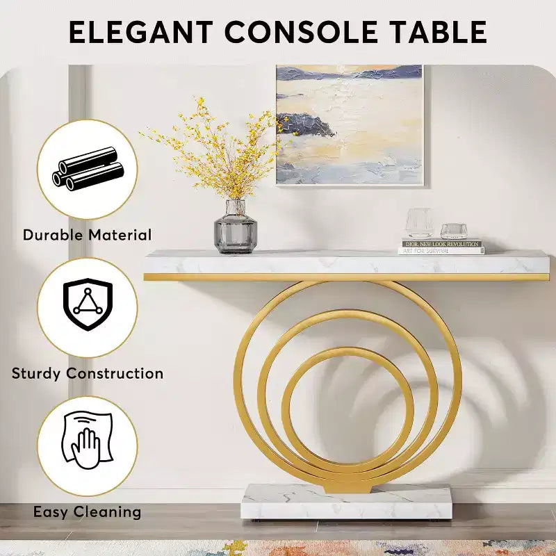 Console étroite et longue de 41 pouces